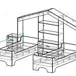 Схема сборки Кровать-домик Марс 11.5 BMS