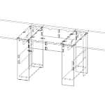Схема сборки Кухонный стол Примо 1 BMS