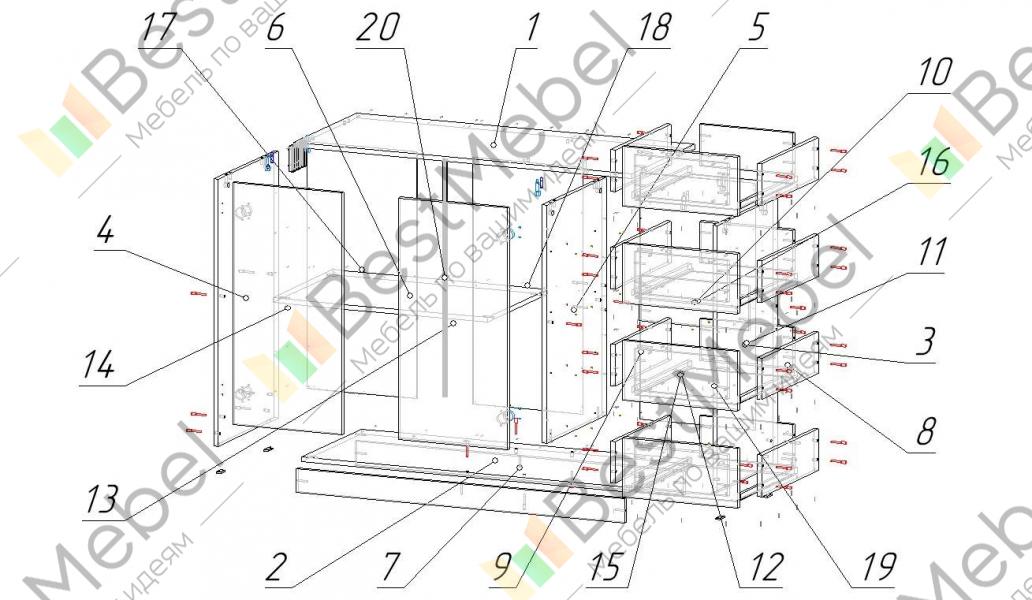 Комод шайн 23 схема сборки