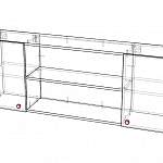 Чертеж Полка навесная Эльза 4 BMS