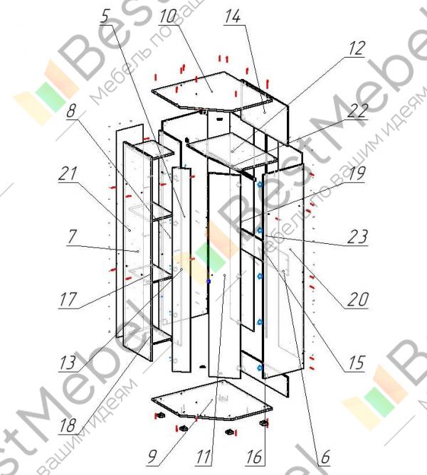 Шкаф богемия 3 сборка инструкция