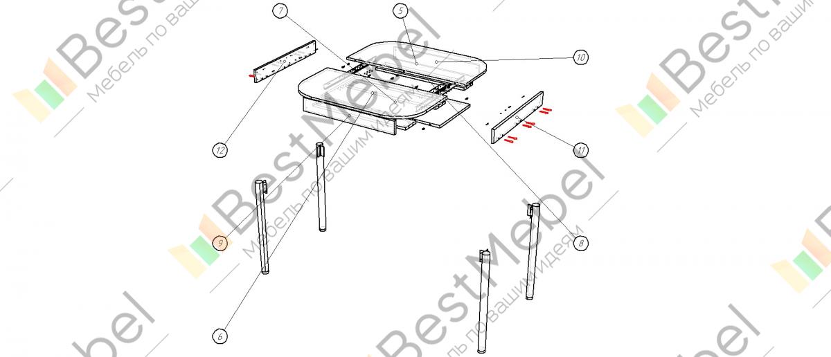 Стол квартет 7 схема сборки