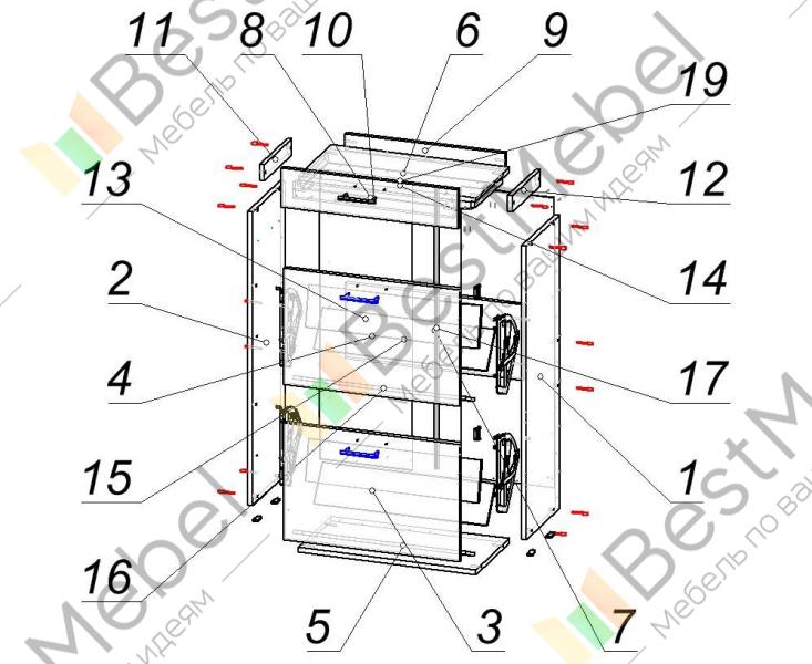 Тумба для обуви восток схема сборки