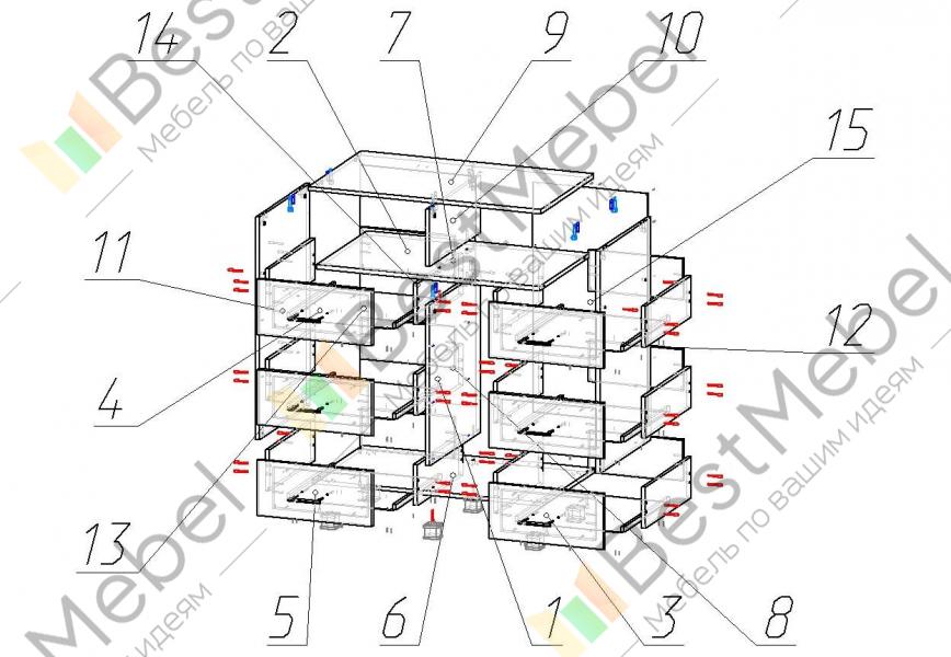 Комод к 5 схема сборки