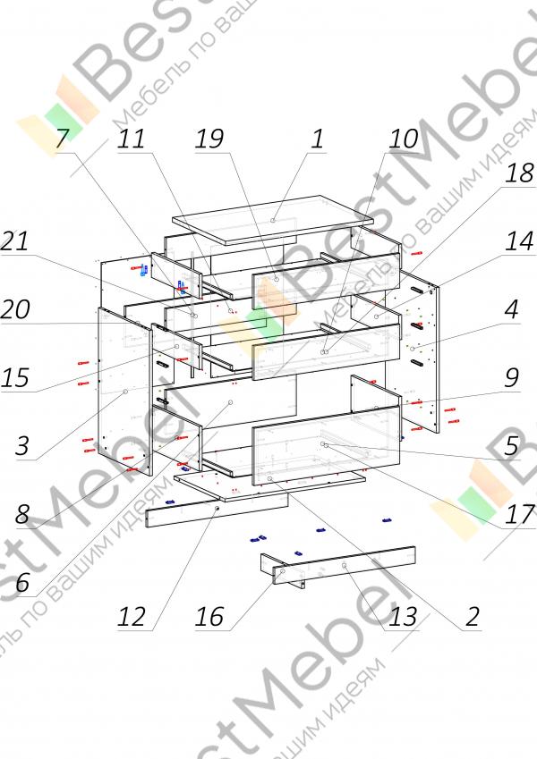 Комод шайн 23 схема сборки