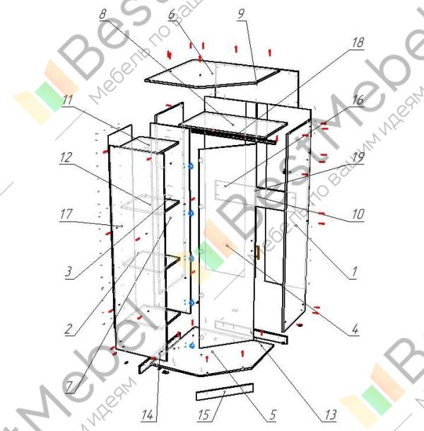 Планировка шкафов на кухню — читайте в блоге Mr. Doors